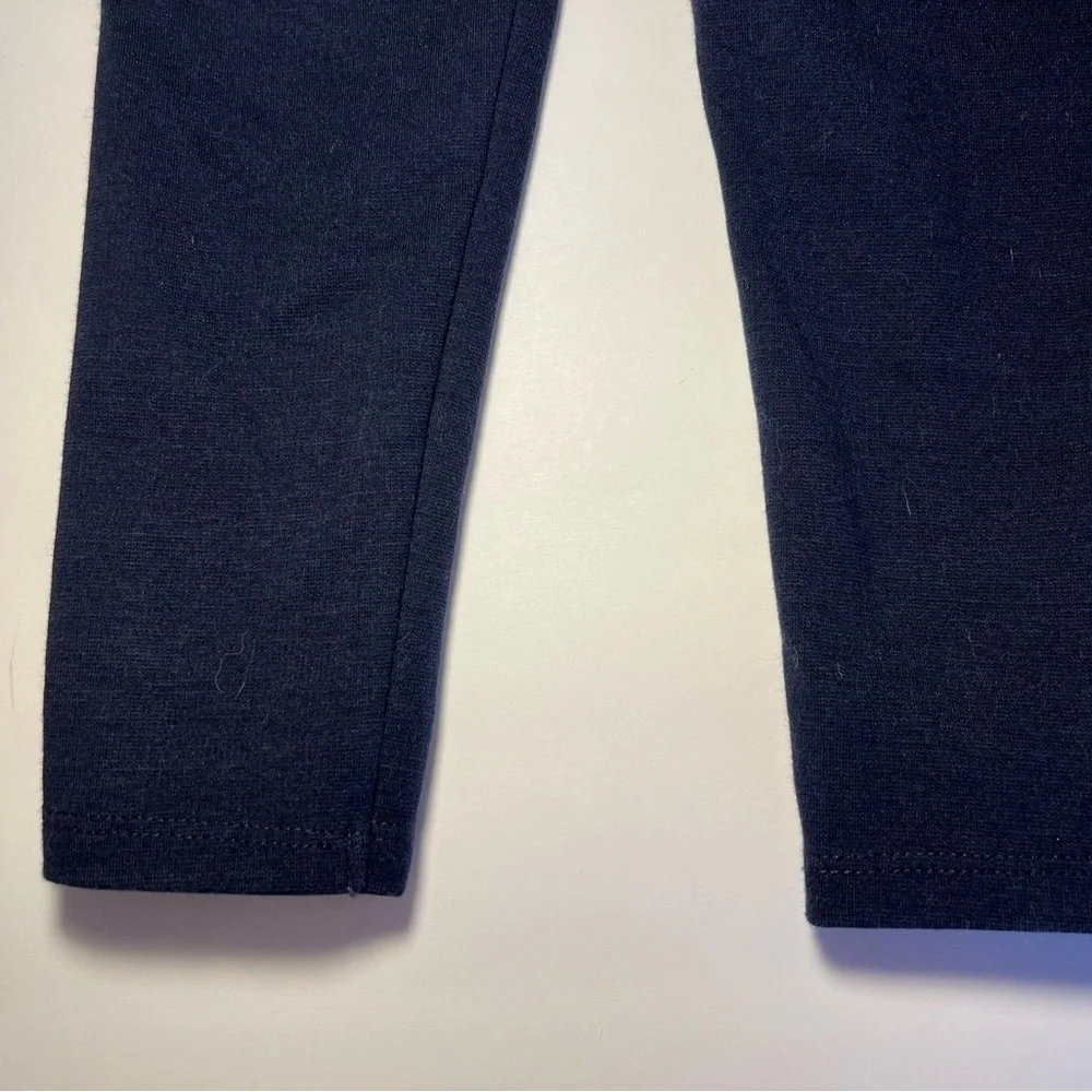 Janie And Jack 2T Button Cuff Knit Pants Leggings‎ Navy W/ Gold Buttons